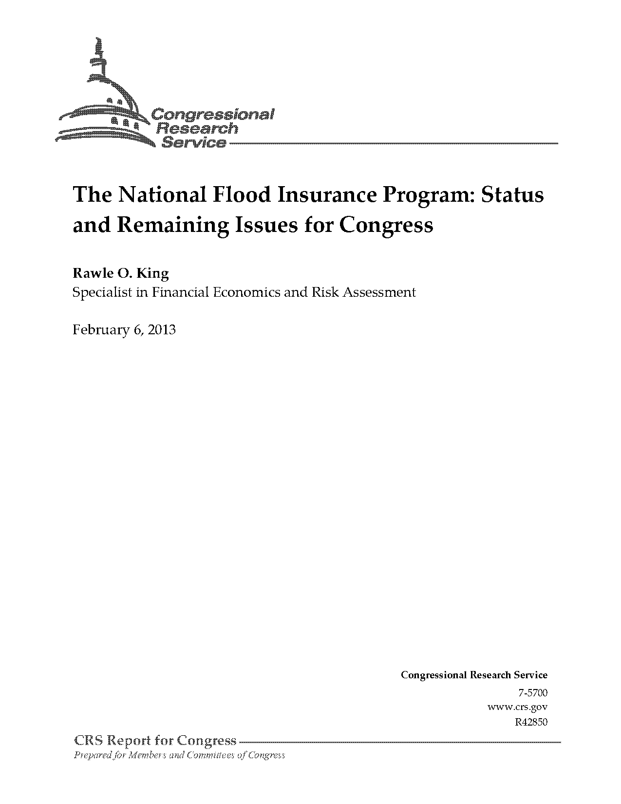 national flood insurance program issues