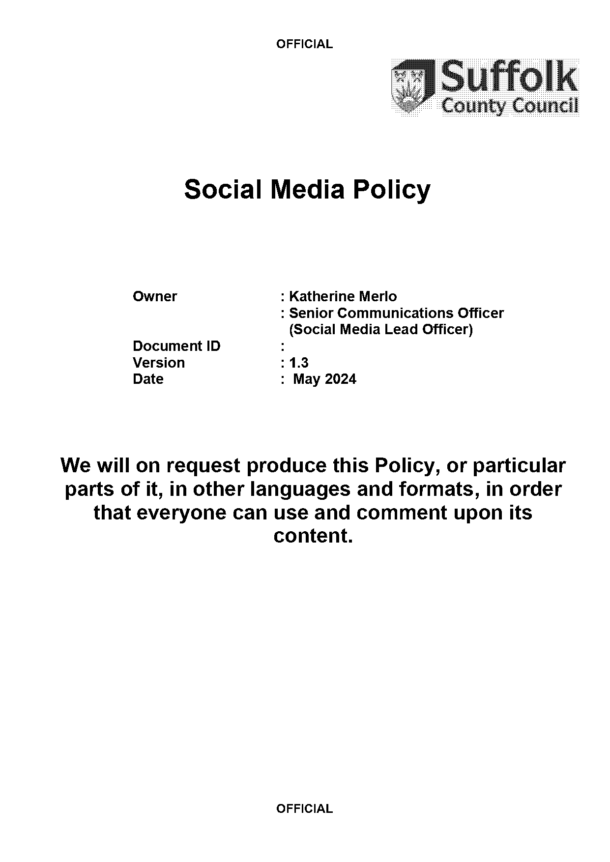 social ledger crime policy