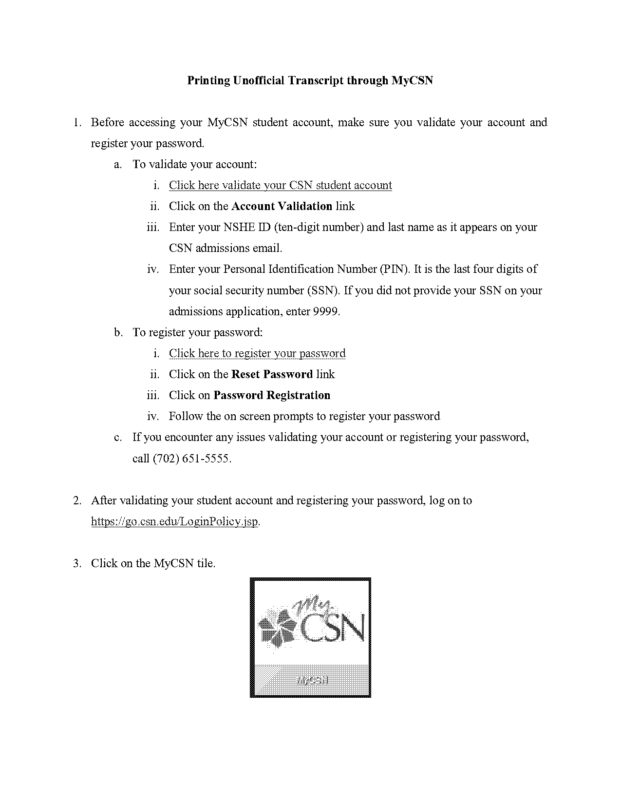 when to use unofficial transcript