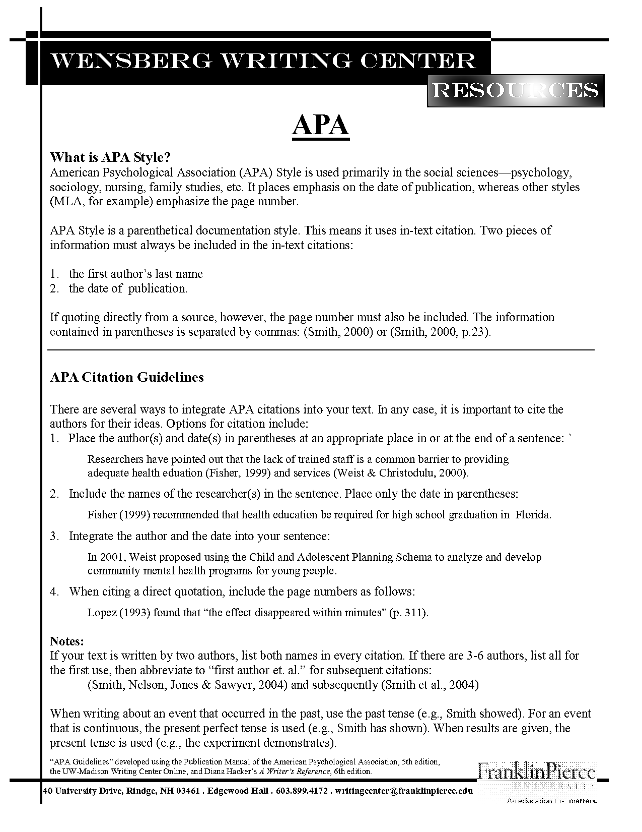 reference page apa internet source