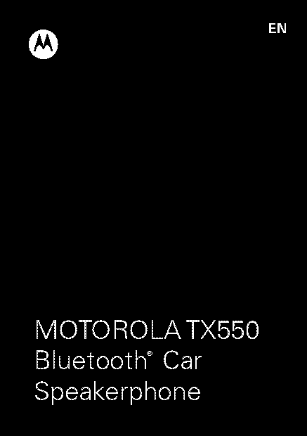 motorola sonic rider bluetooth in car speakerphone user manual