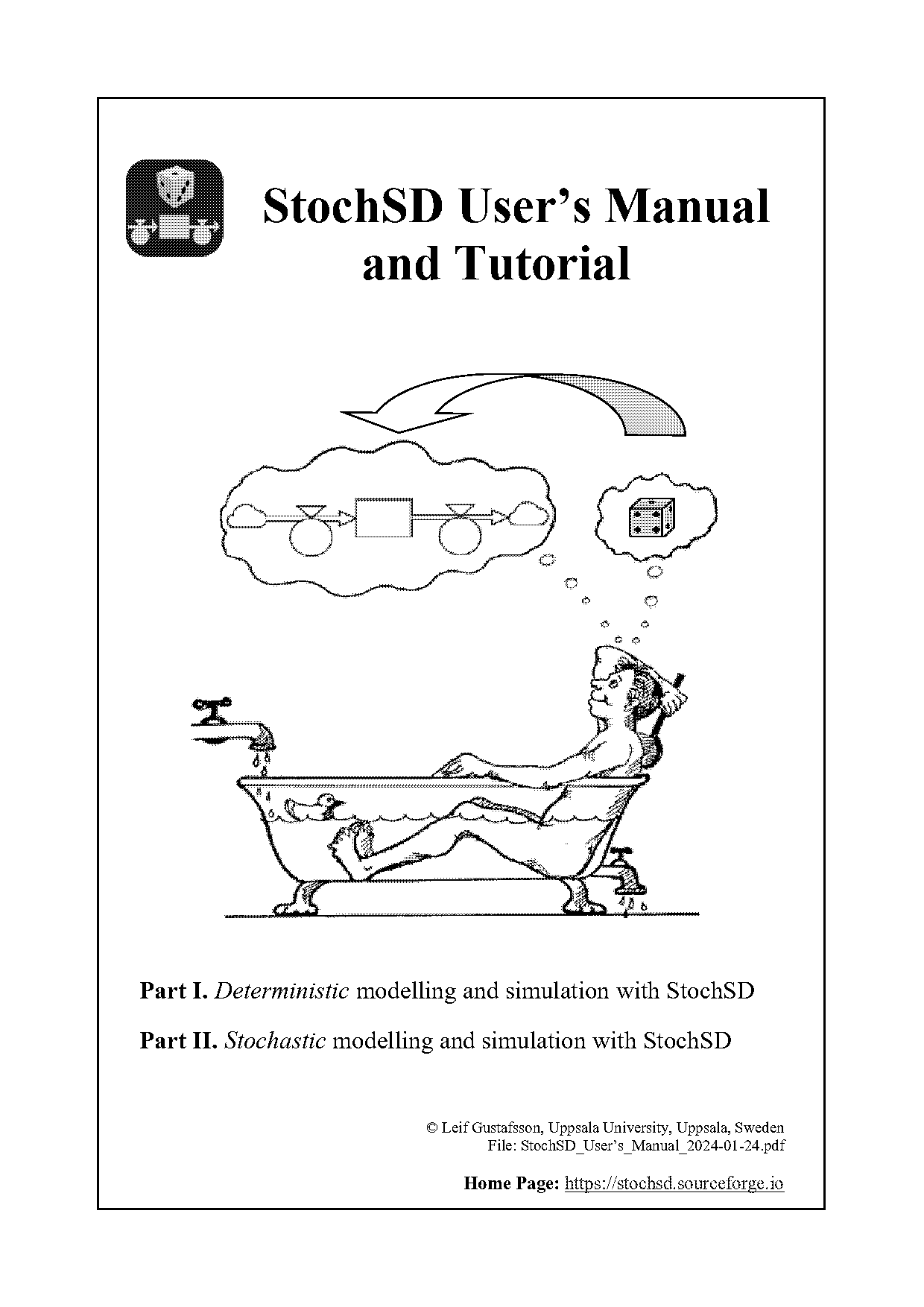 write code to simulate the stochastic model for part ii