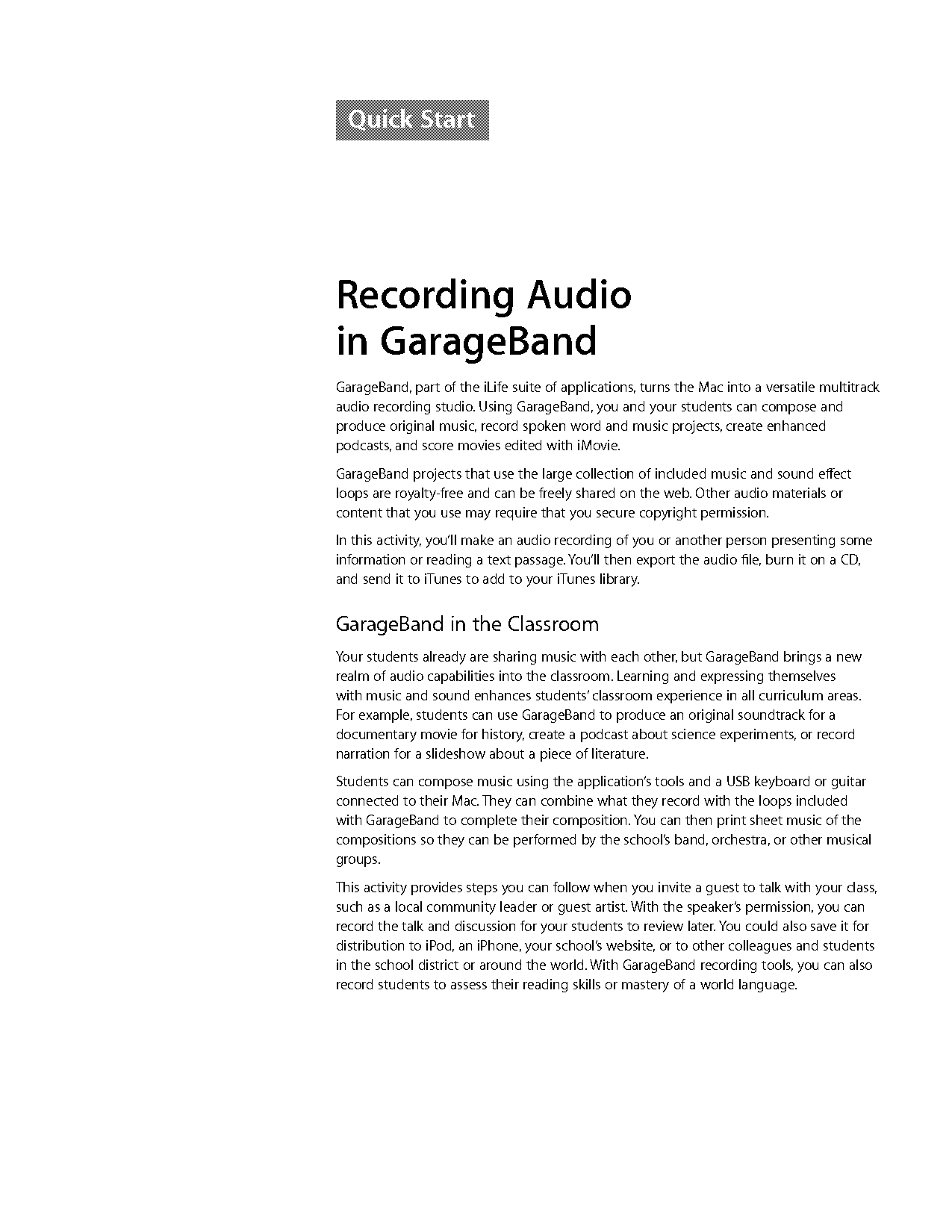 program to use to record audio for podcasts