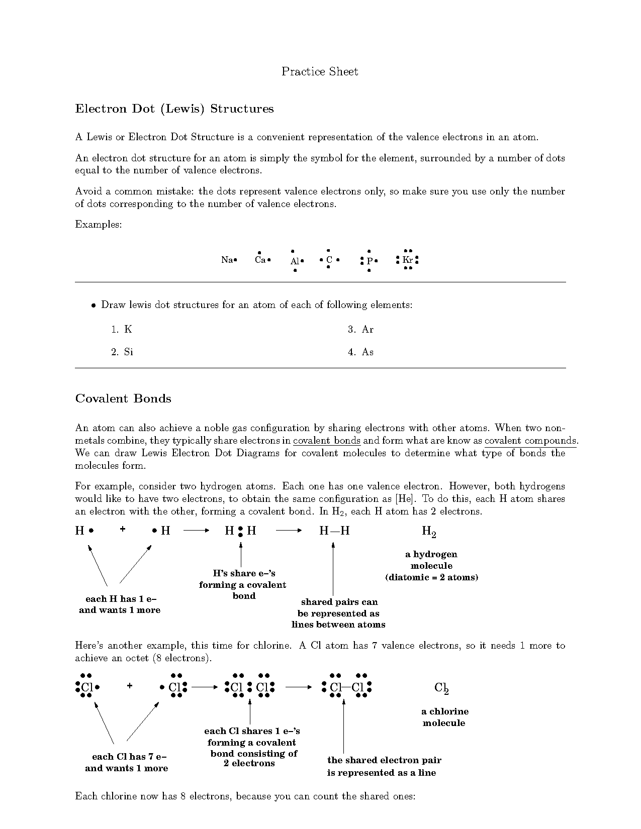 lewis dot practice worksheet pdf