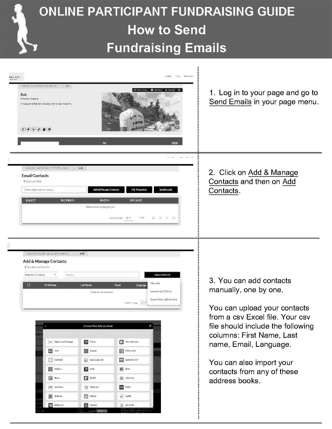 donor contact list template