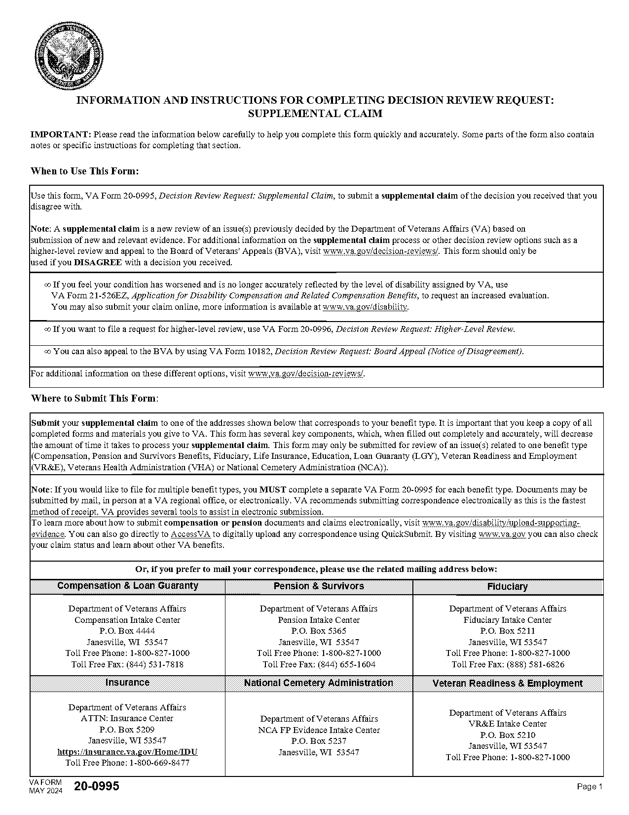 what state representative to contact with veteran affairs complaints