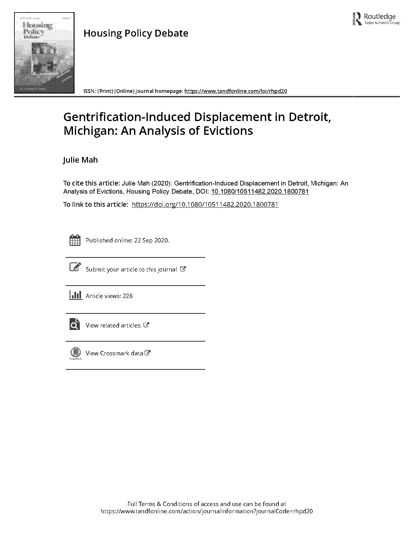 evicted property and profit in the american city summary