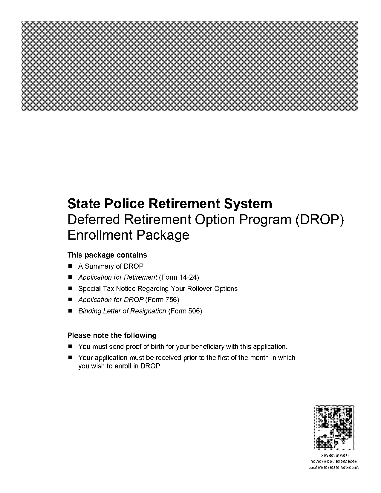 maryland state retirement plan