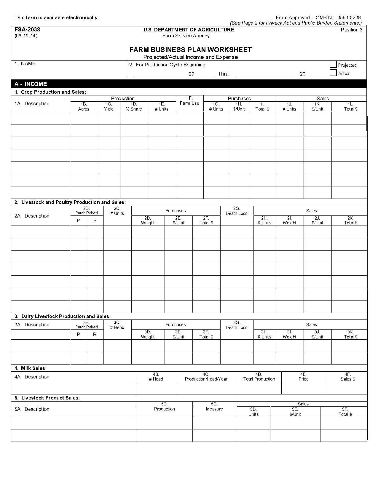 projected financial statements excel template