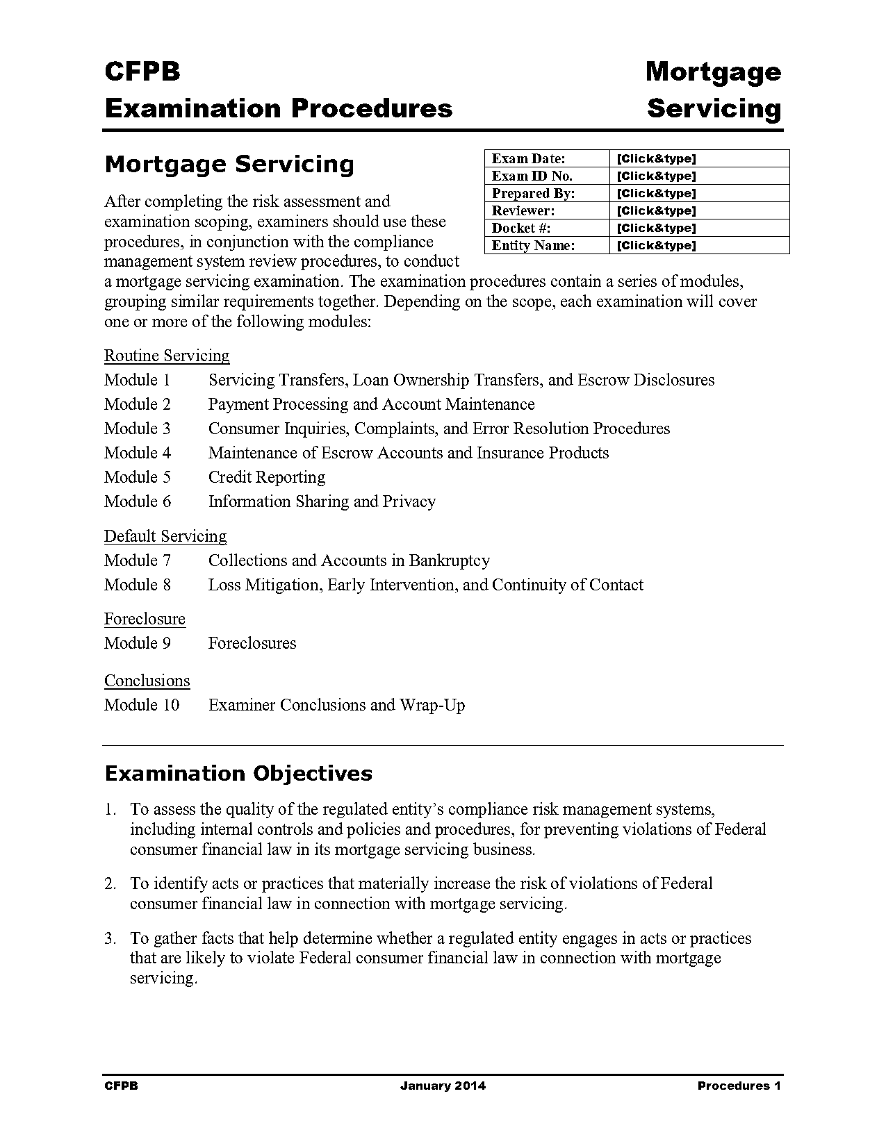 loan operations audit checklist