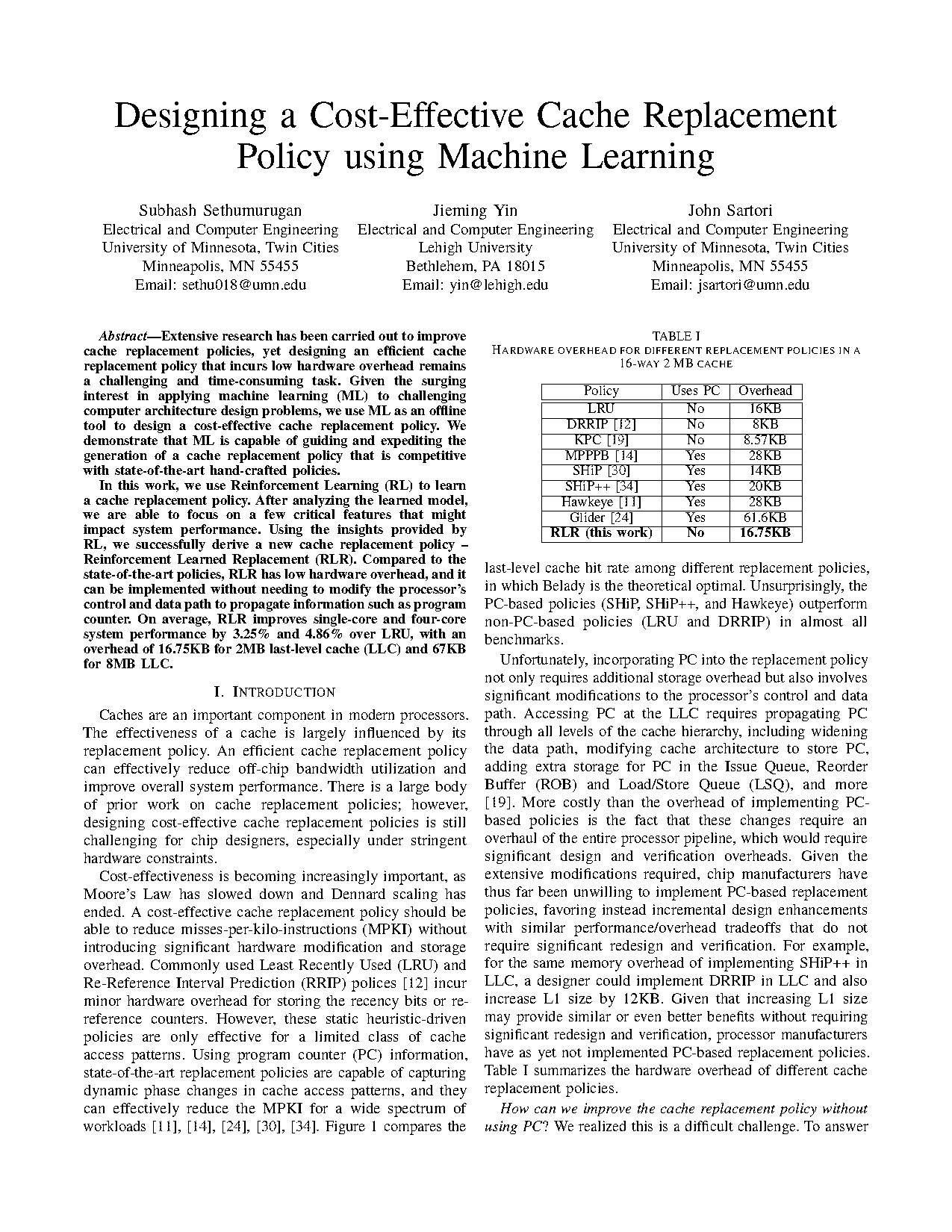 cache read write priority isca