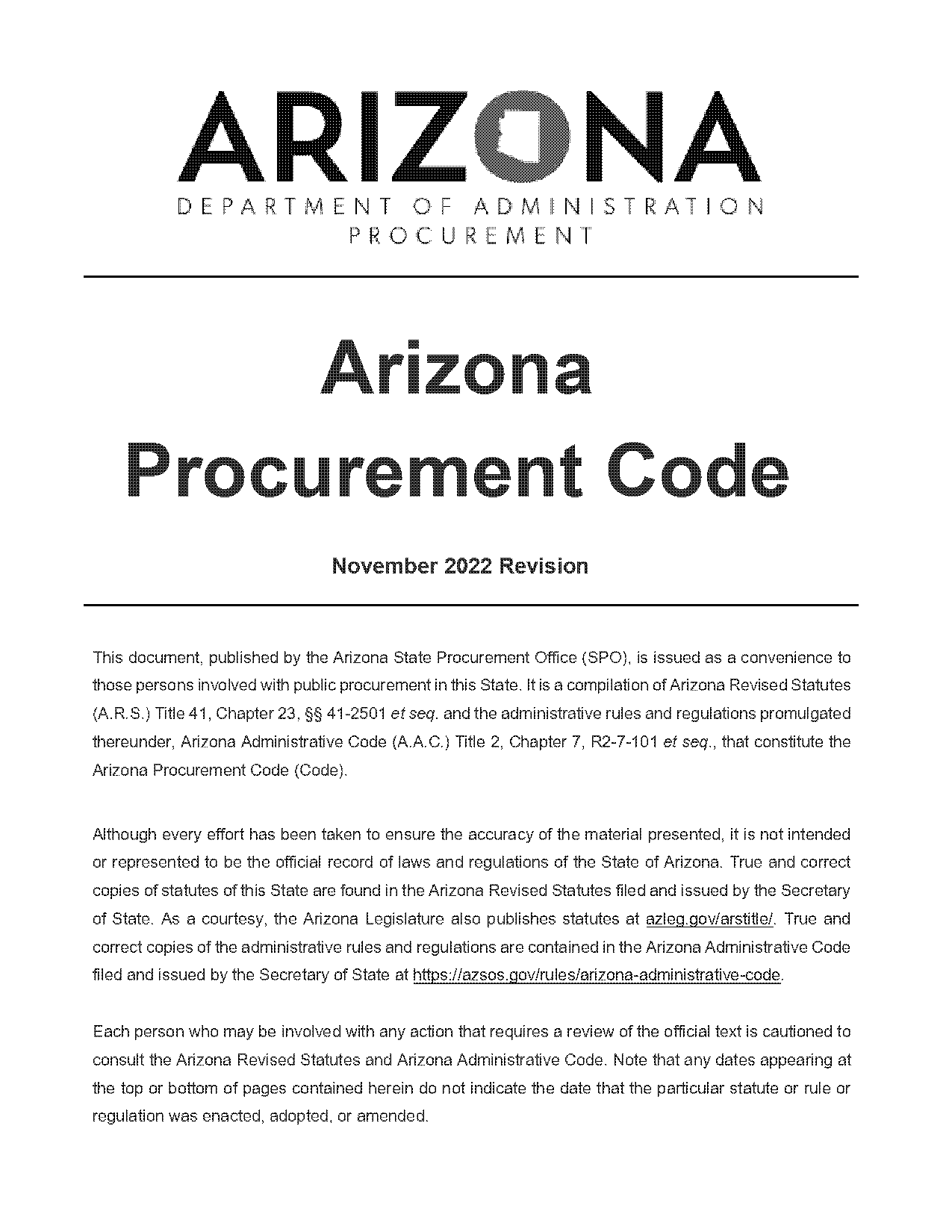 arizona state contract number of directors