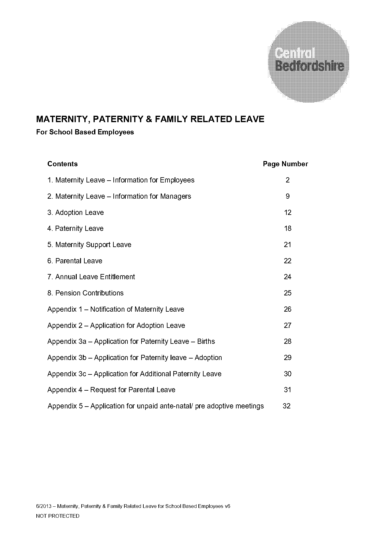 central bedfordshire school term dates