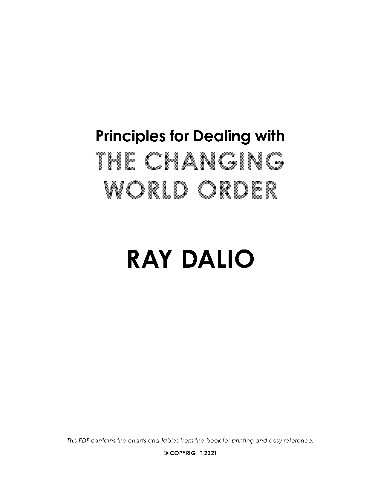 changing the world order pdf