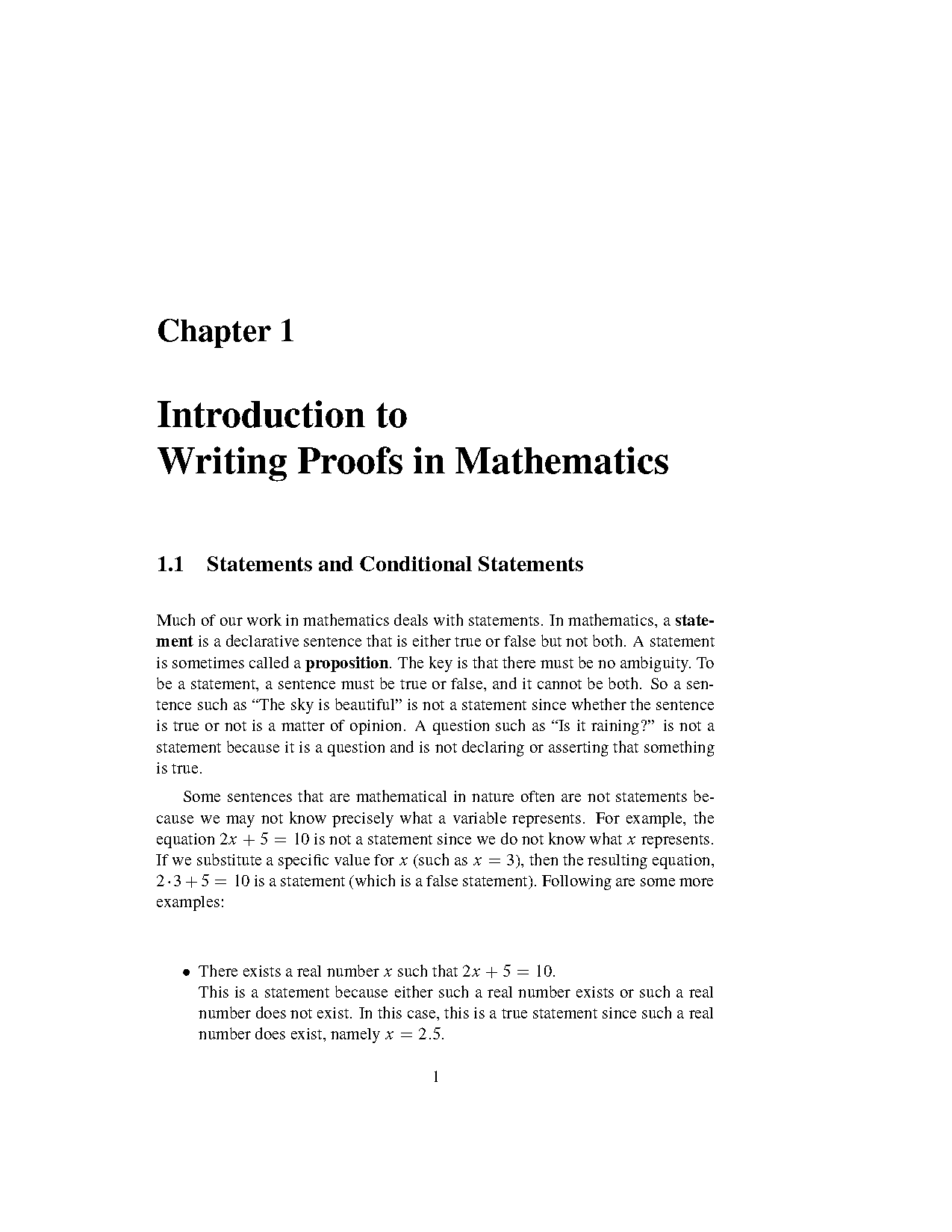 two counterexamples are needed to prove a statement is false