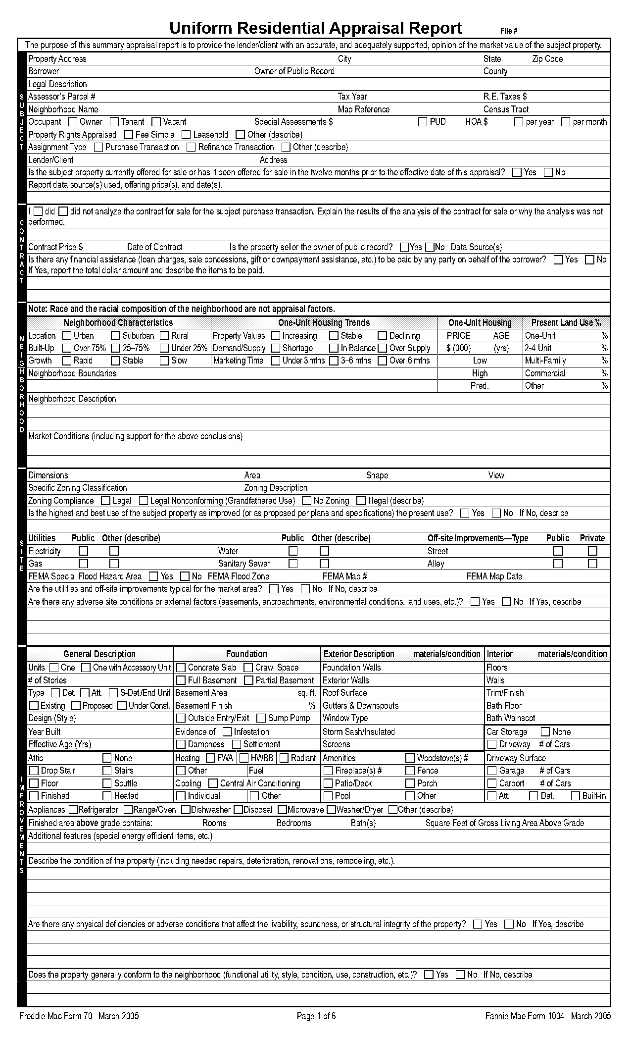 appraisal unit for rural property