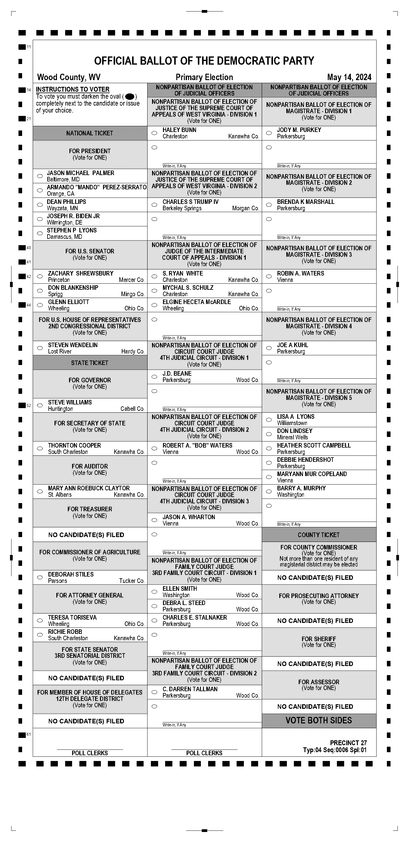 sample ballot williamstown ma