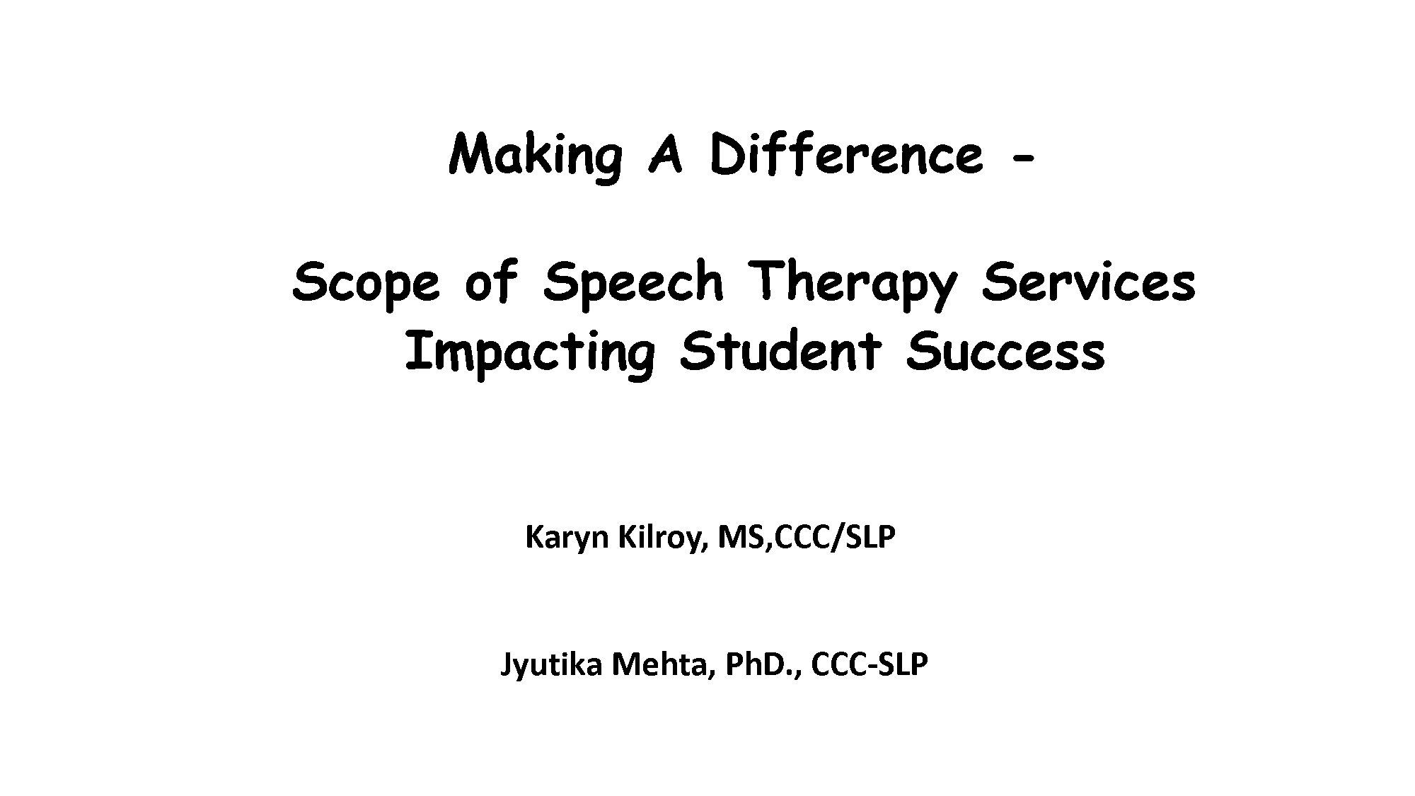 direct vs indirect speech therapy