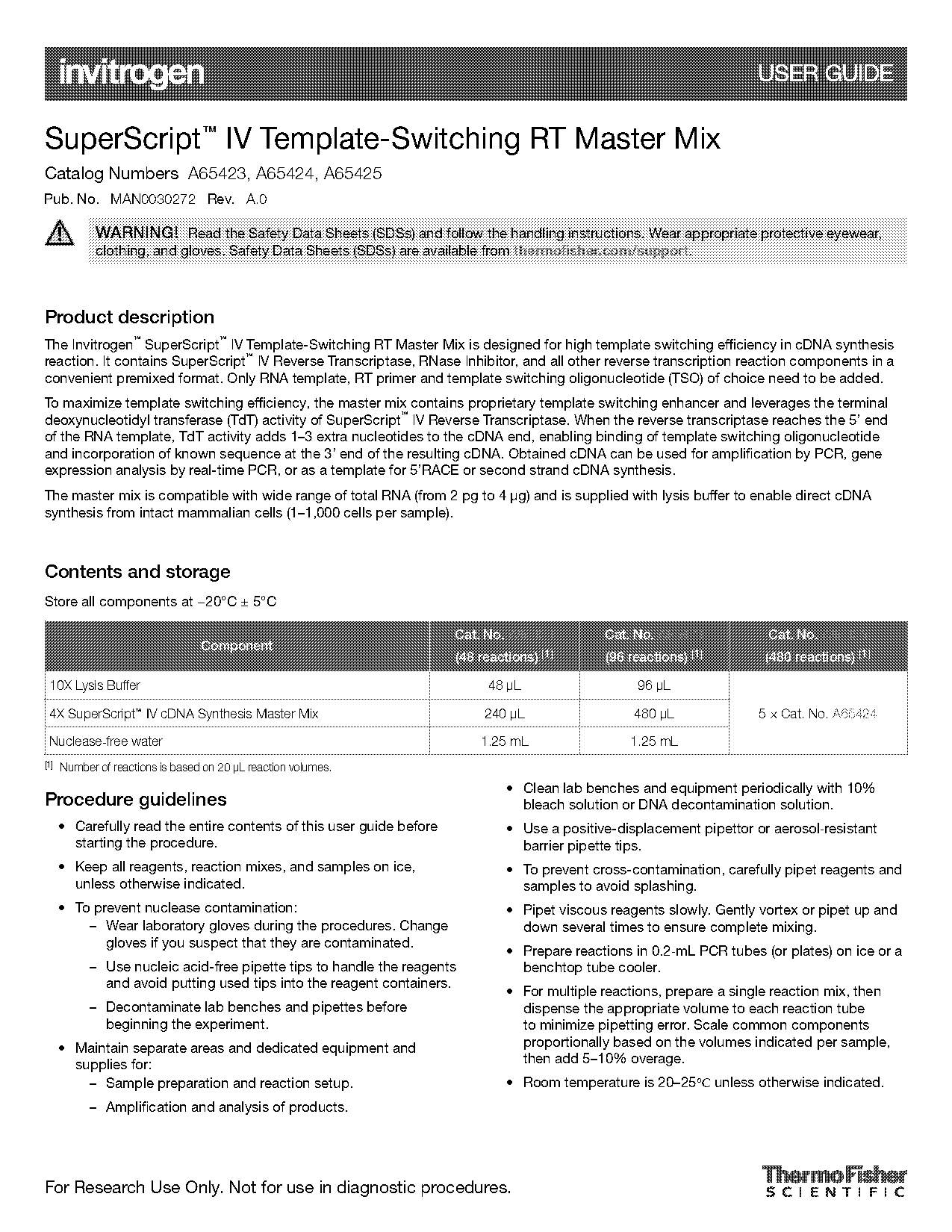 superscript iv reverse transcriptase protocol pdf