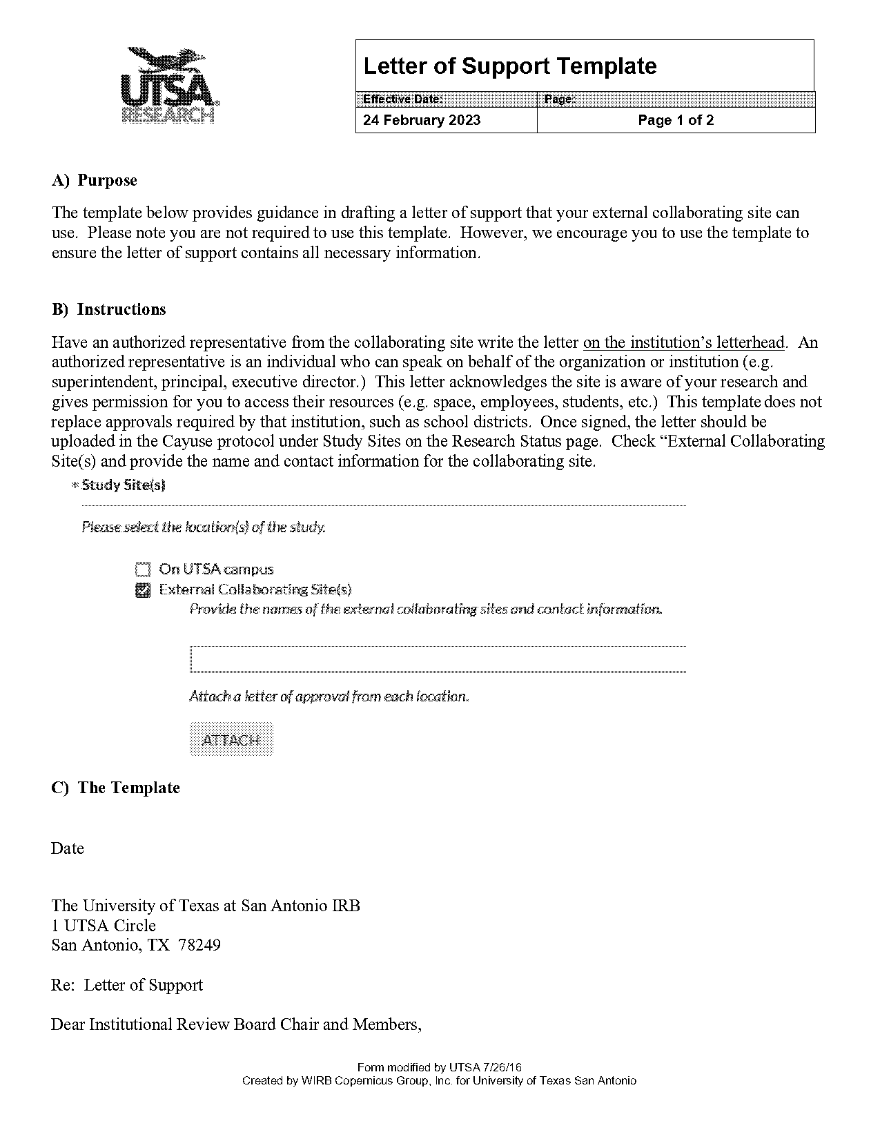 sample letter of support for individual pdf