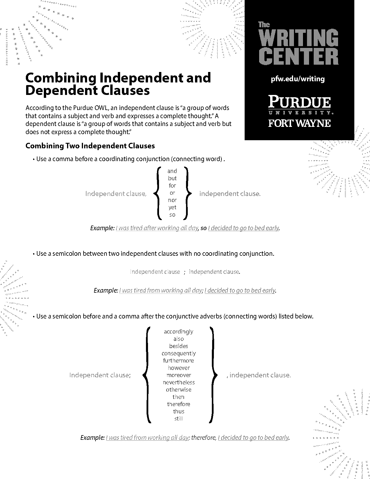 when to use a semicolon clause