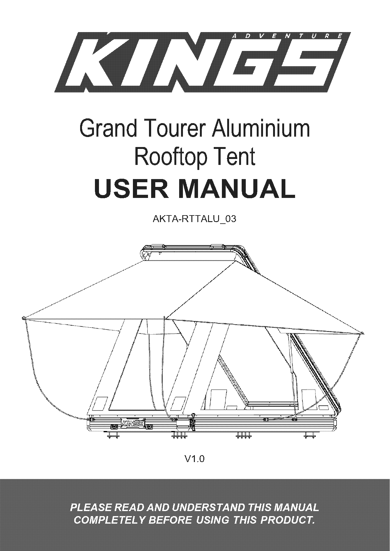 kings roof top tent installation guide