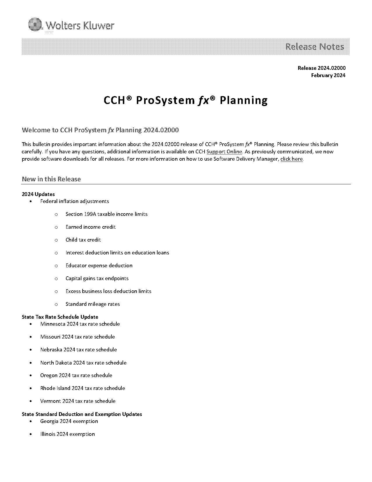 cch prosystem tax planning