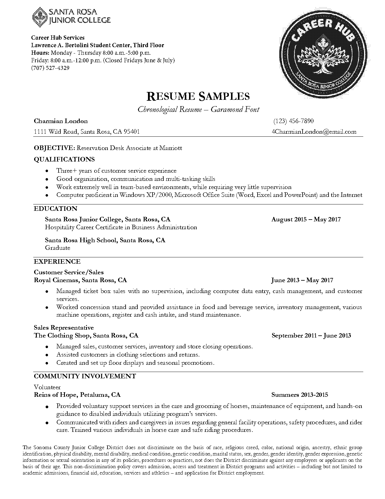 food service manager resume objective