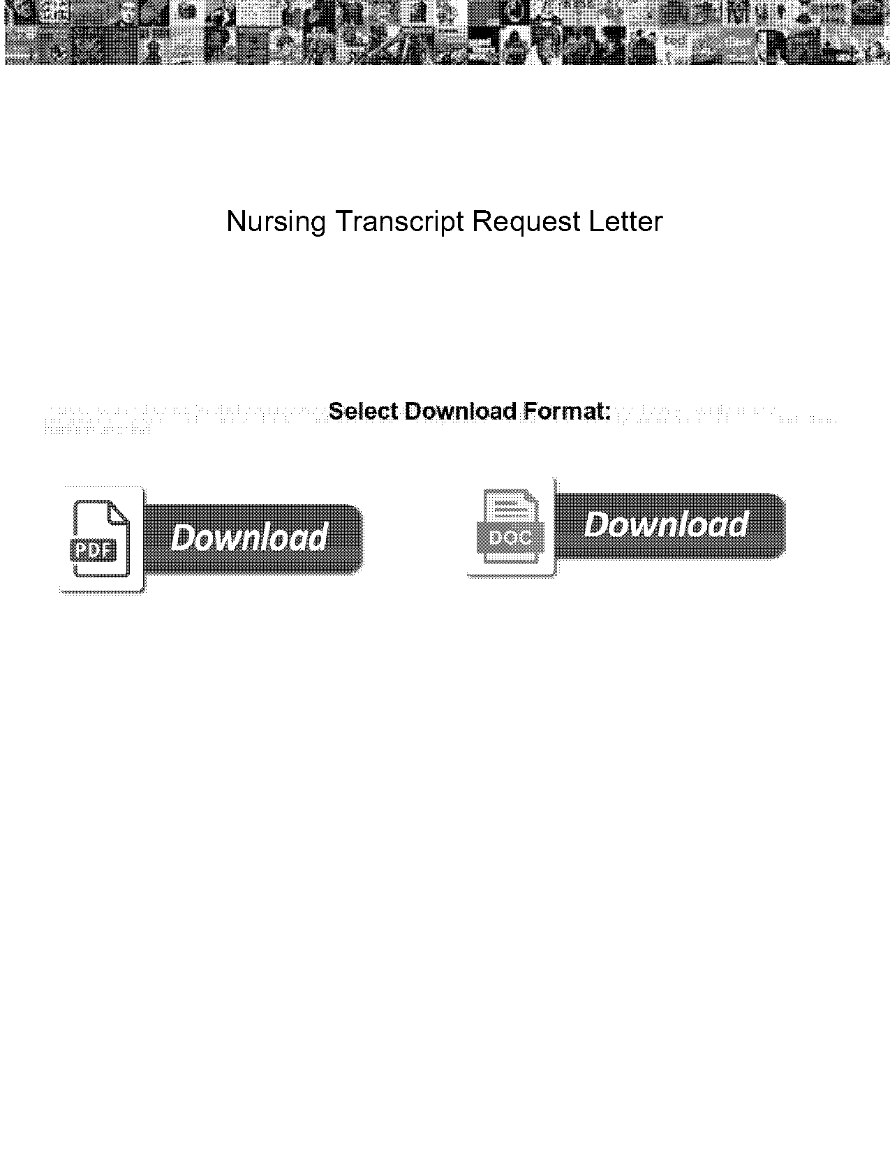 request for transcript letter sample