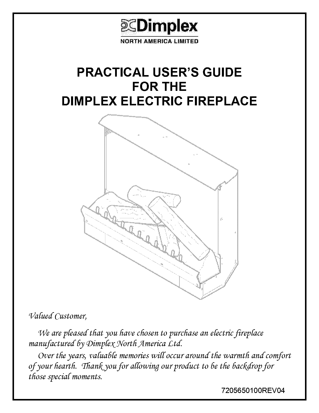 dimplex electric fireplace installation guide