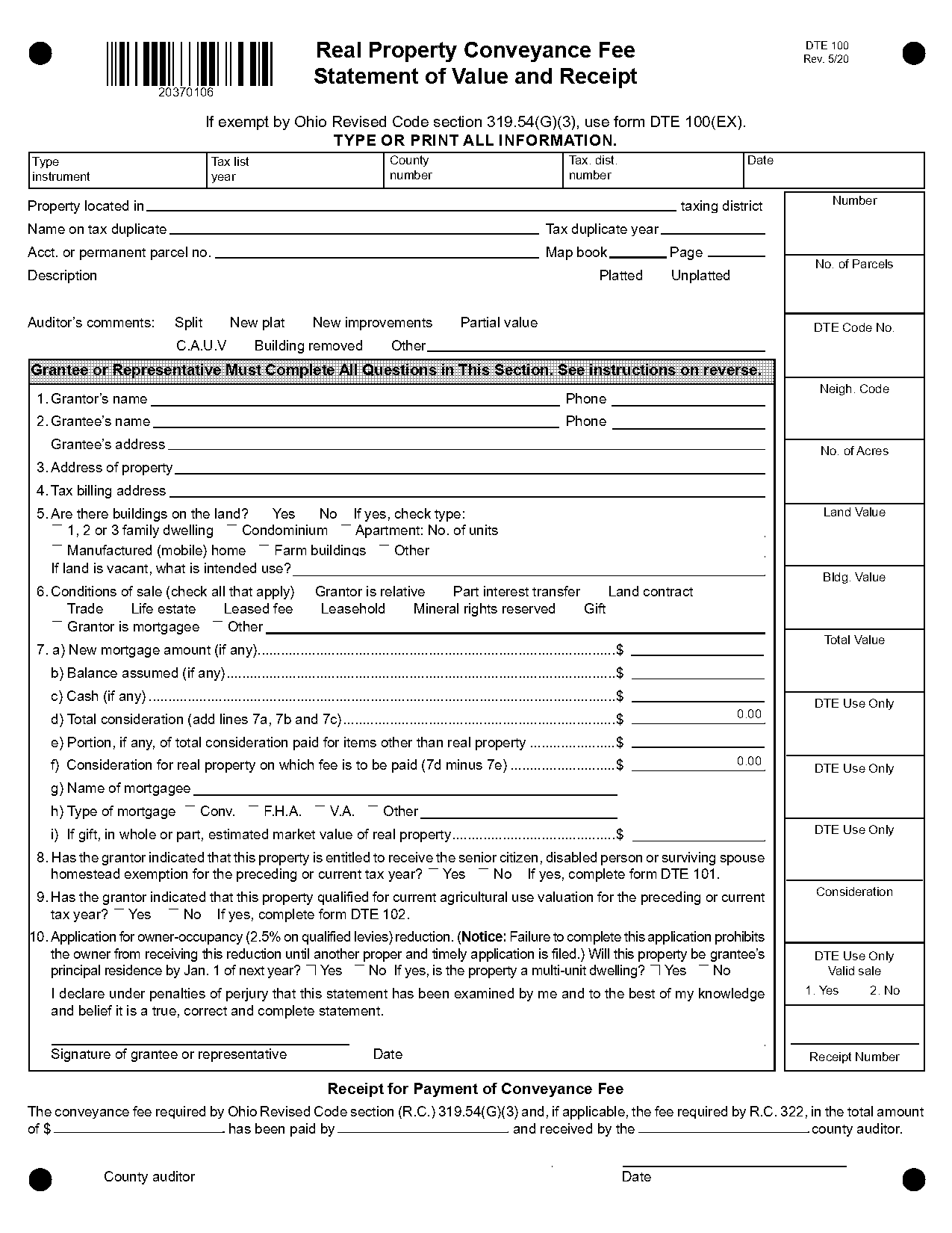 land contract adams county ohio