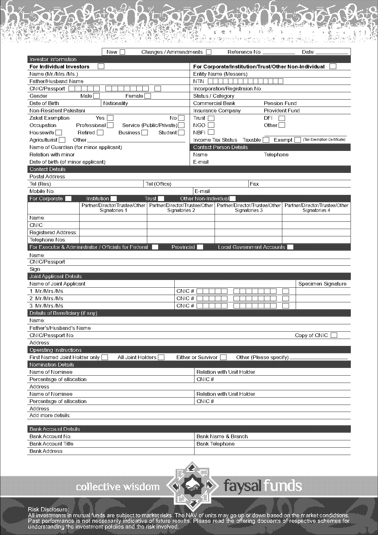 required documents of partnership account in faysal bank