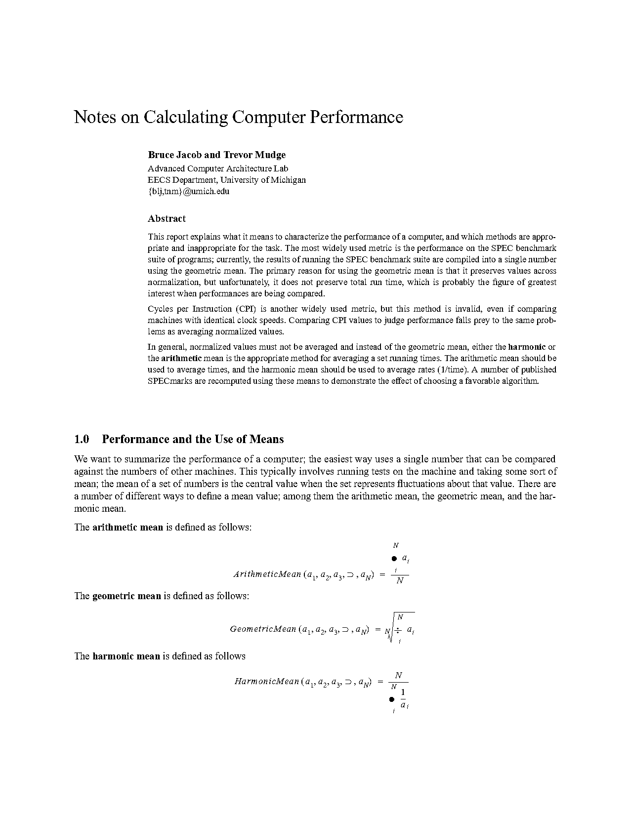 define arithmetic mean with examples