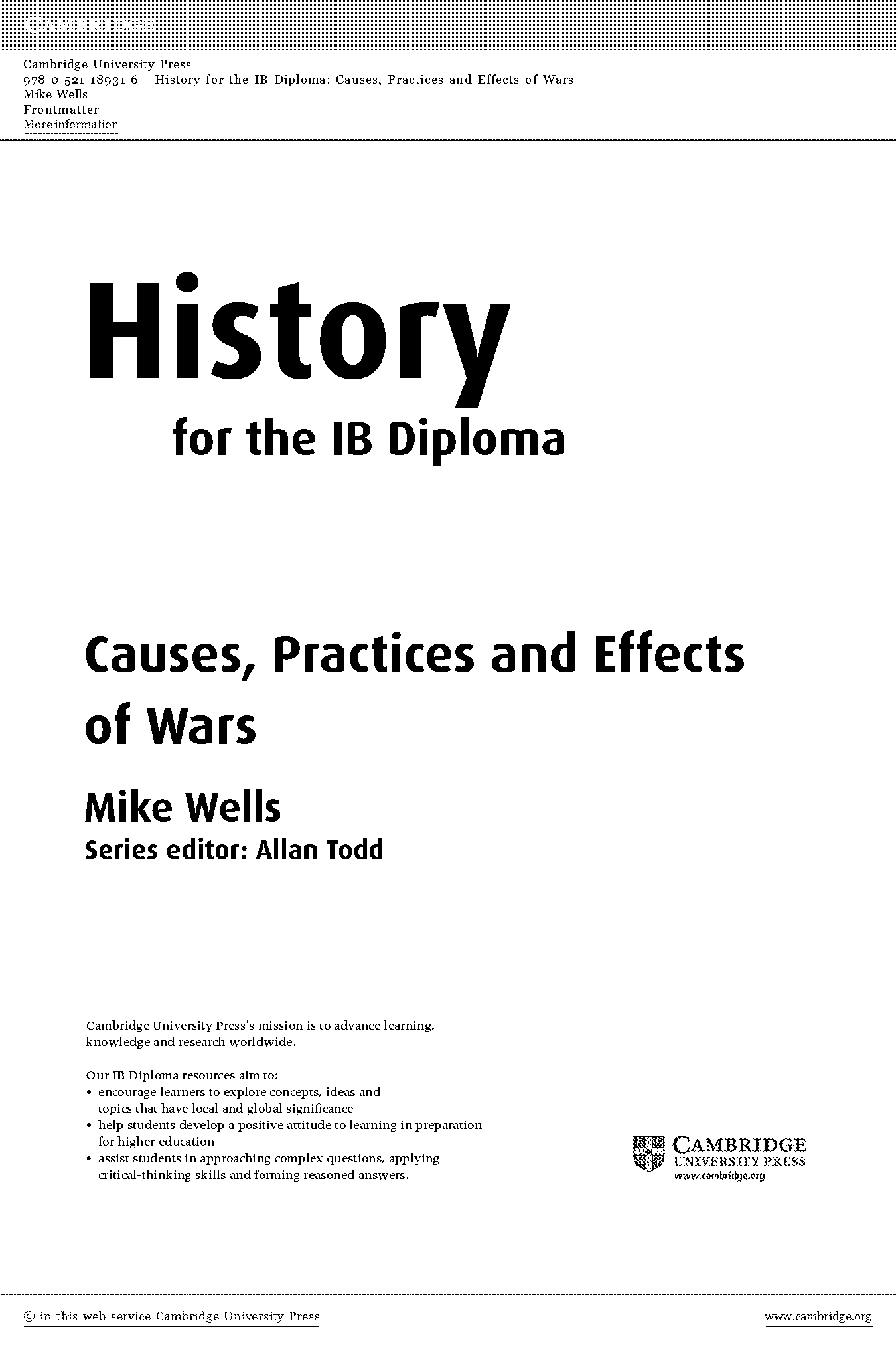 ib history causes practices and effects of war pdf