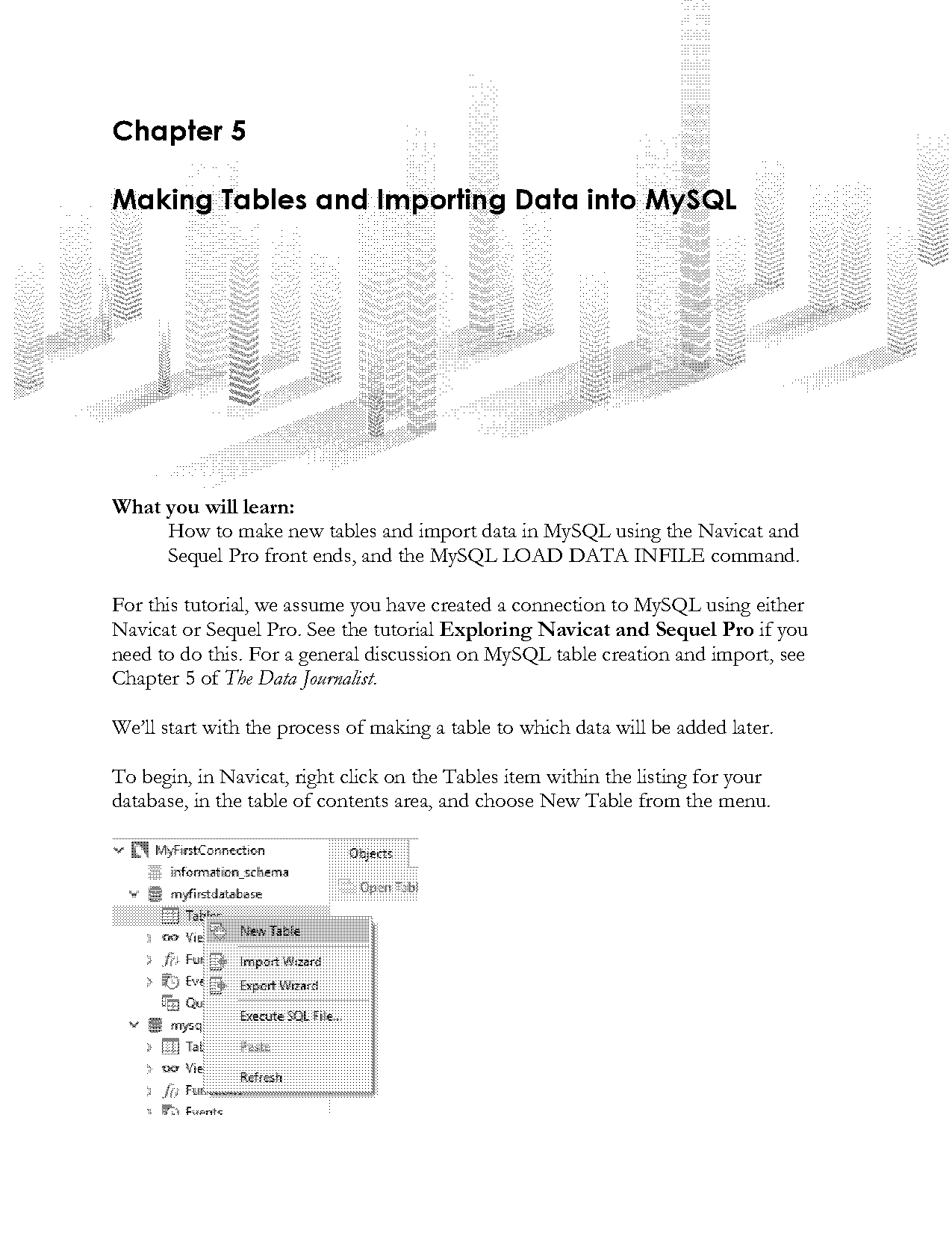 creating table in my sql