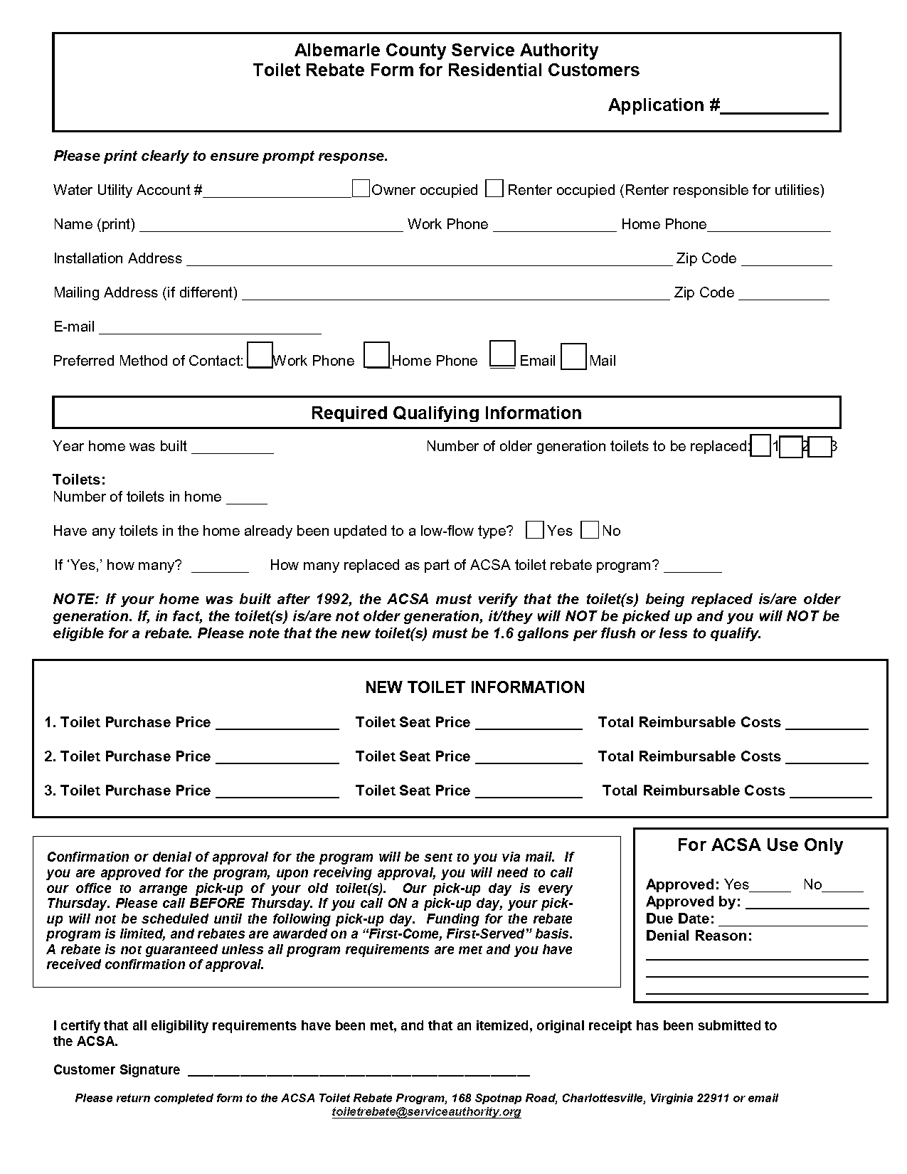 acsa vendor application form