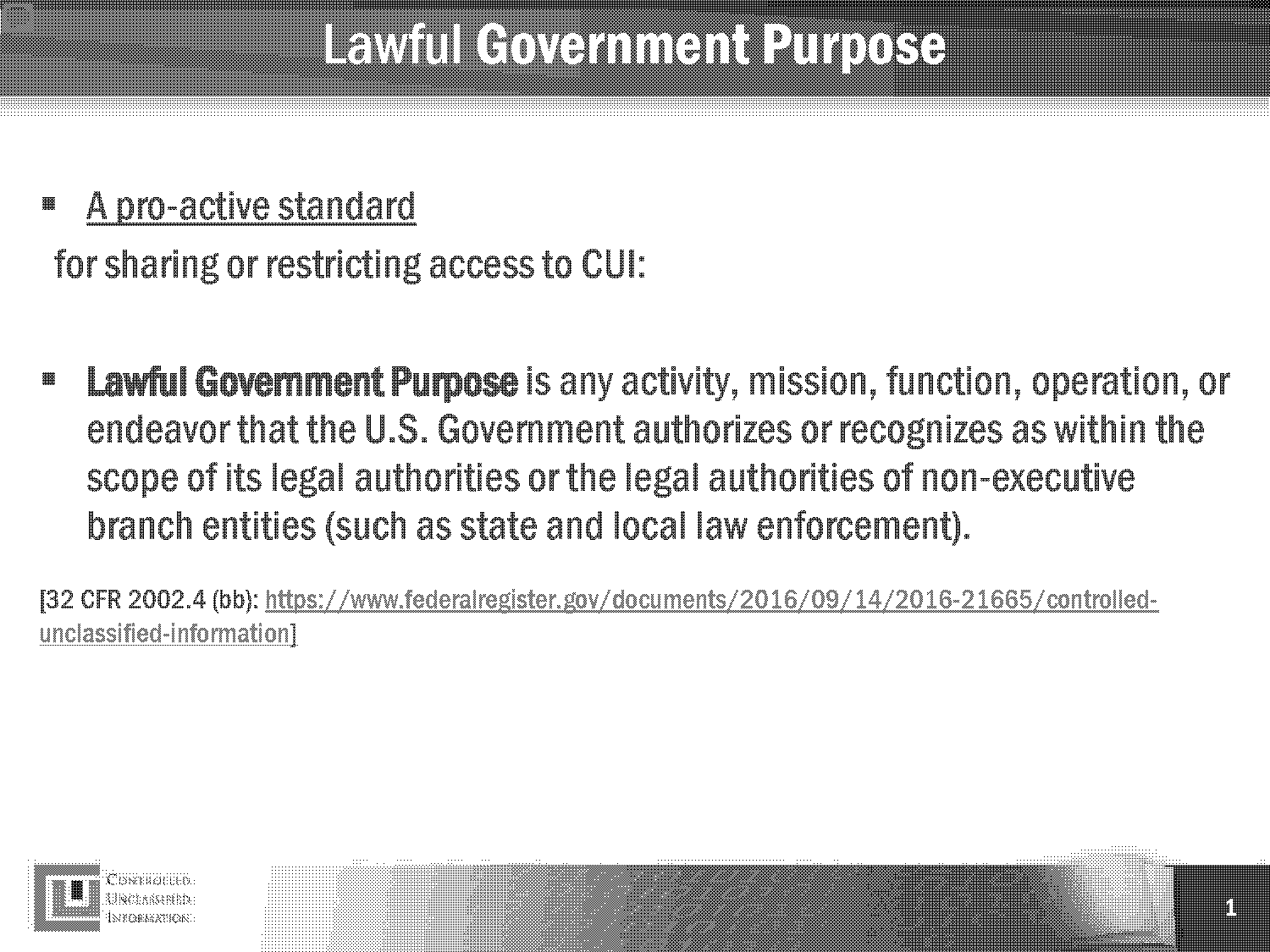 lawful purpose in contract