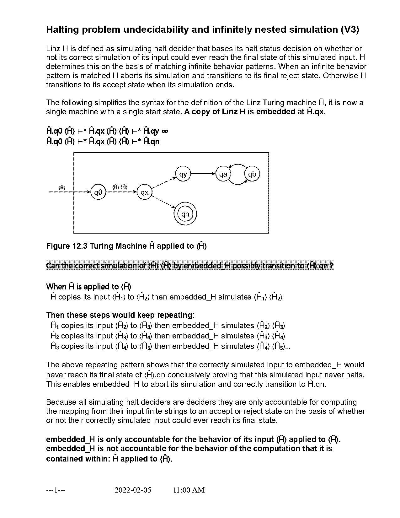 does a turing machine require final state