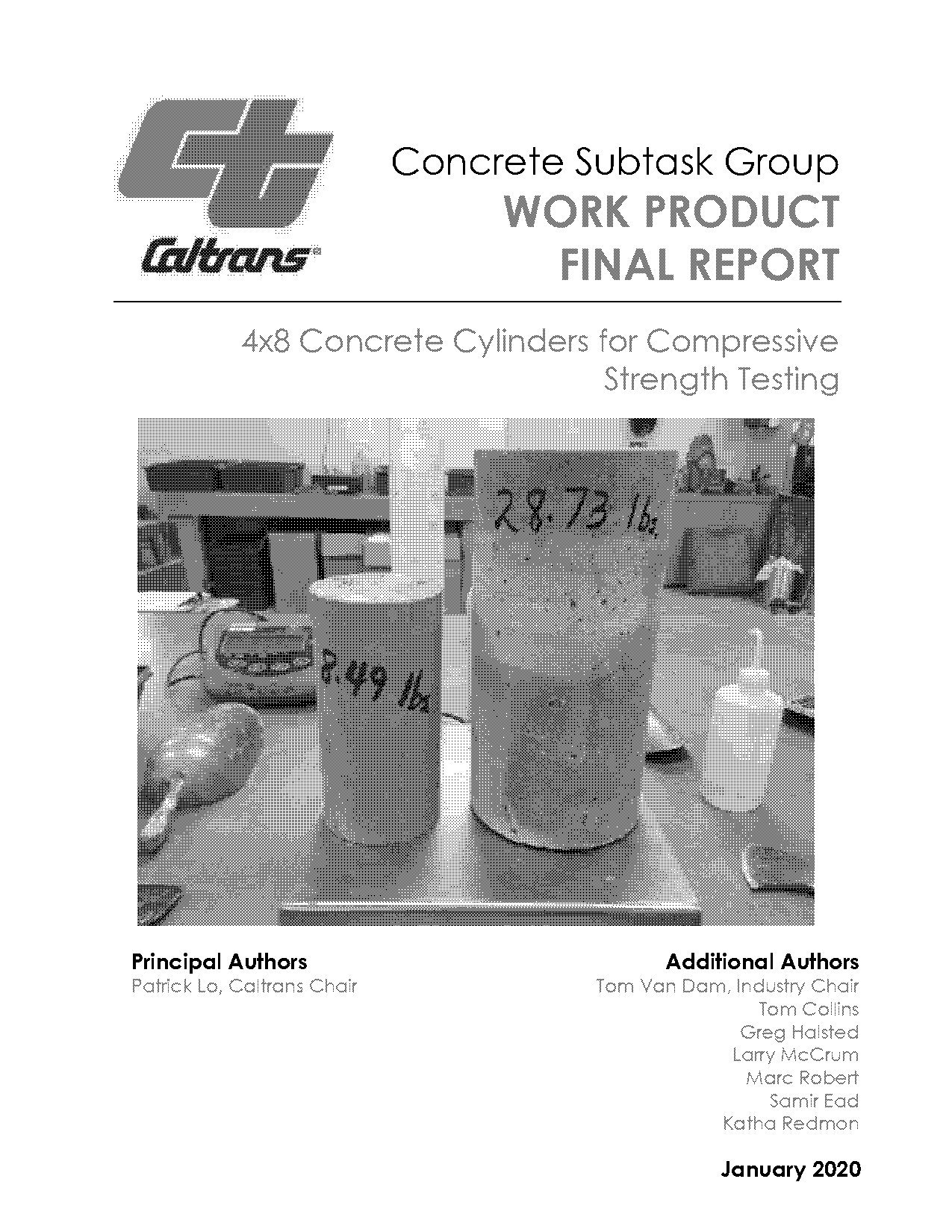 compressive strength of concrete cylinder lab report