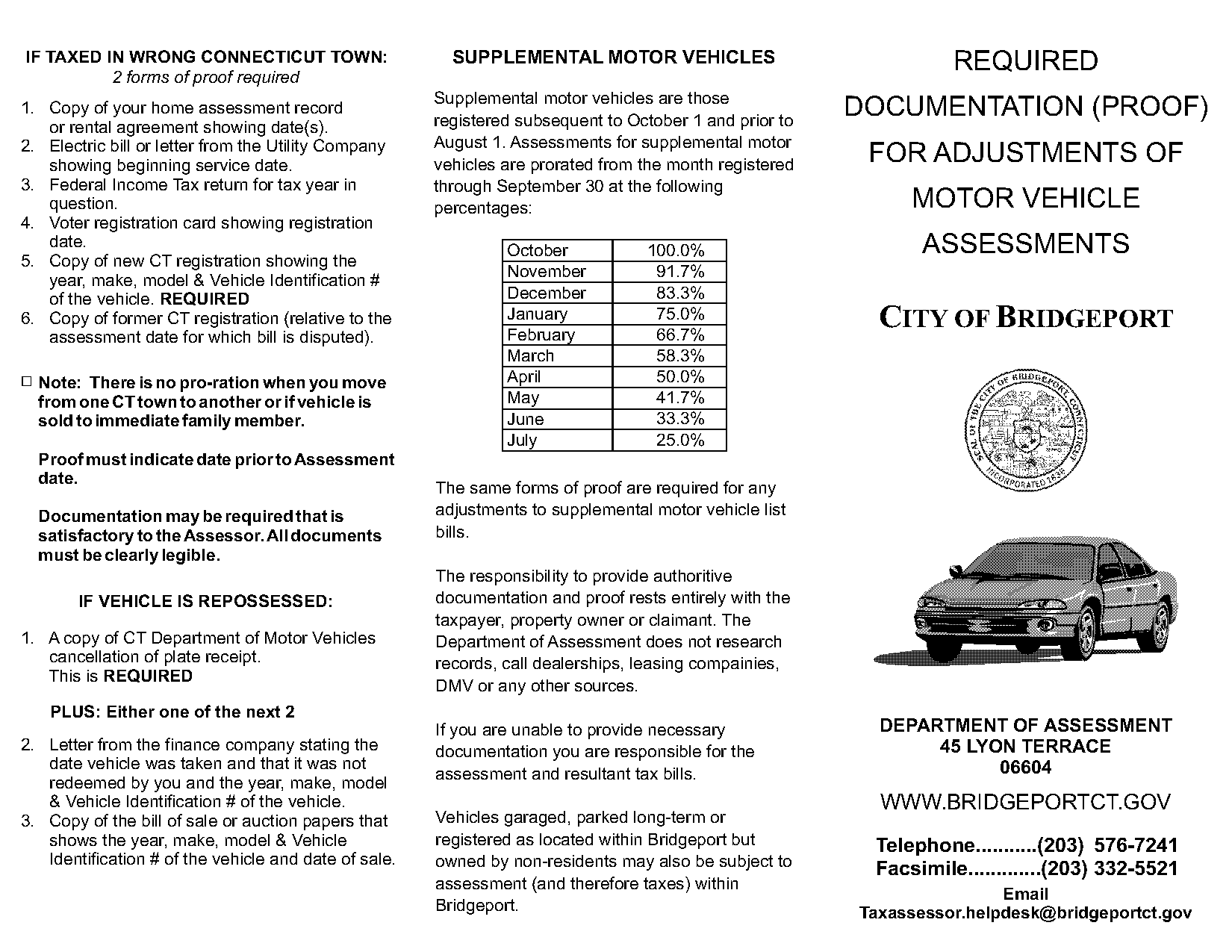 requirements car registration connecitcut