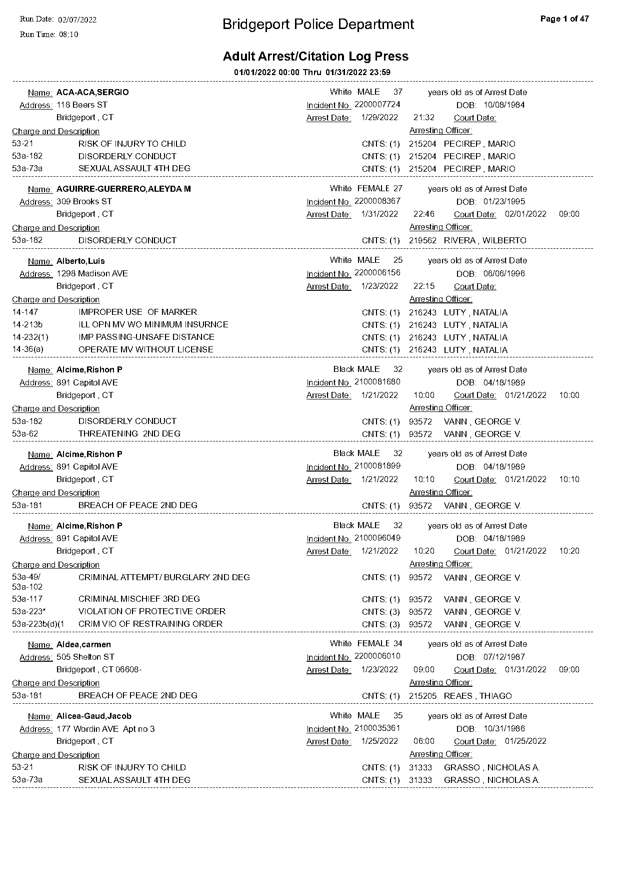 darren deon vann arrest records