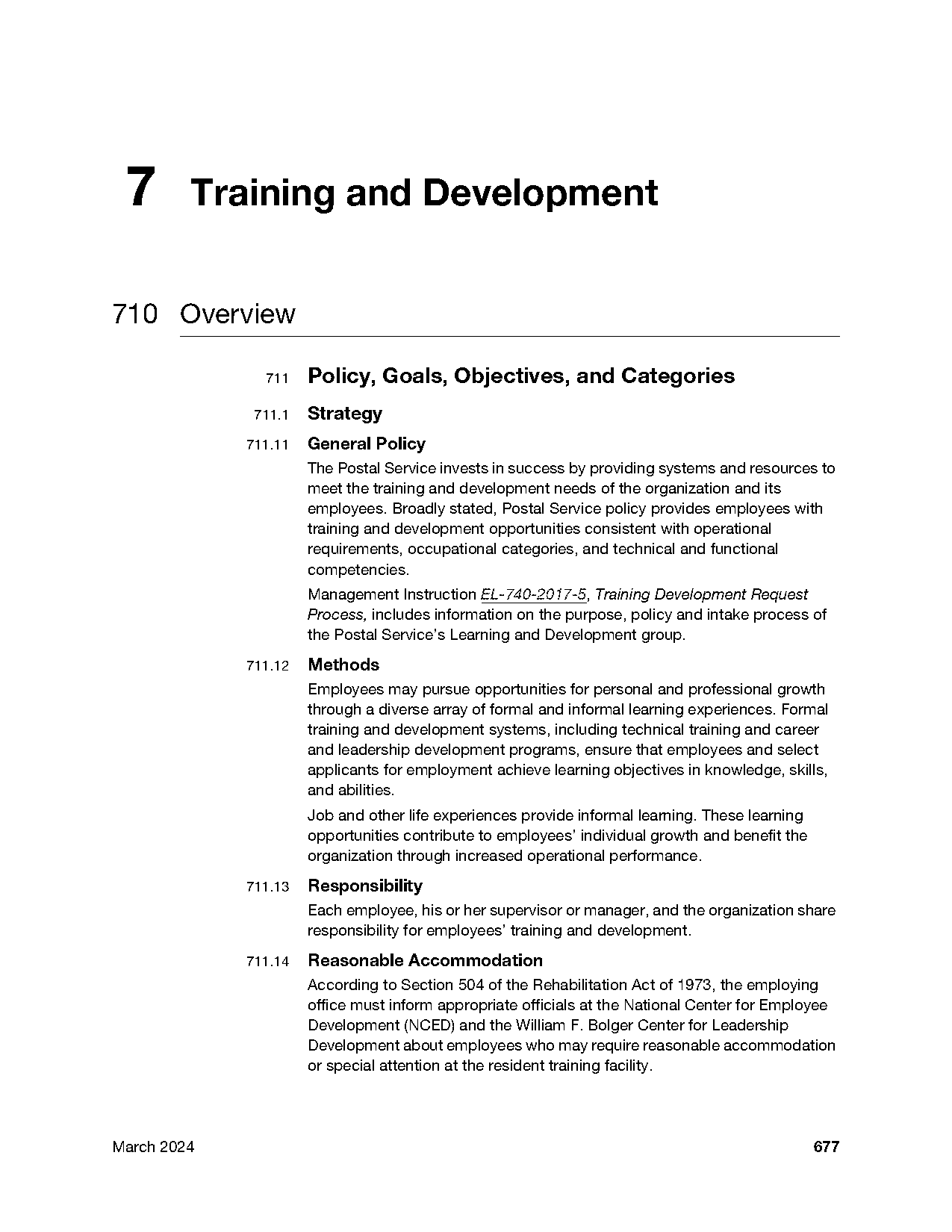 requirements for a career in training and development