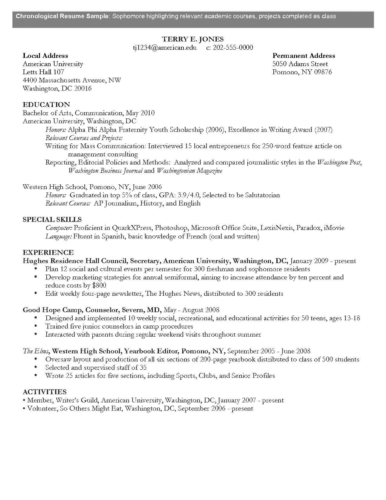 example of a bookkeeper resume